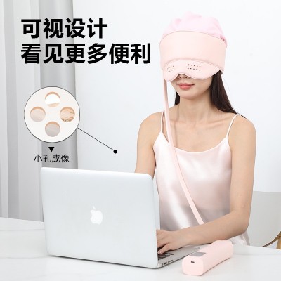 新款头部按摩器气压按摩头盔头眼一体解压热敷助眠仪充电 式按摩仪图4