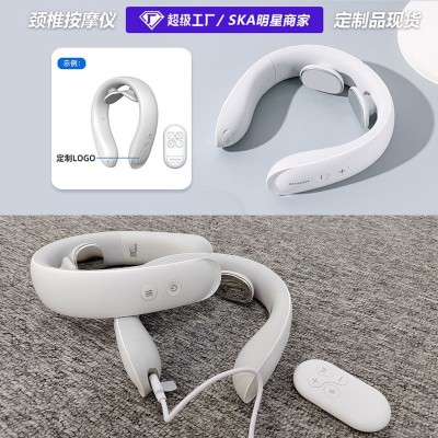 颈椎按摩器肩颈脖子热敷家用多功能脉冲智能理疗护颈仪颈 部按摩仪图2