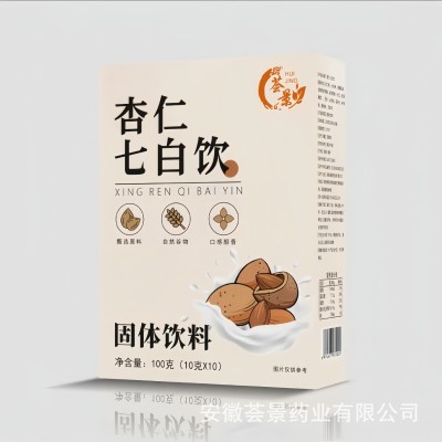 杏仁七白饮美内调白学生独立包装营养奶昔早餐代餐即食膳食纤维粉图5