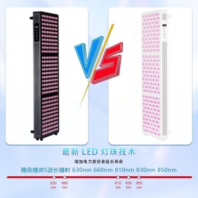 欧美现货亚马逊Temu爆款led红光蓝光祛痘美黑容红外理疗灯图2