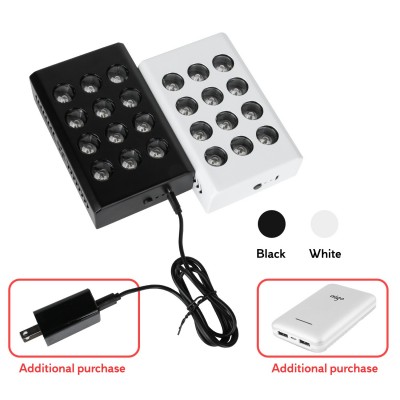 新款MINI60led美容理疗灯内置可充电便携式双芯片红光红外烤灯图3