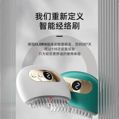 智能刮痧梳肩颈全身按摩脸部淋巴经络疏通仪电动脉冲震动温灸仪图2