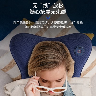 腰背按摩器按摩抱枕靠垫多功能车载全身颈椎腰椎背部按摩仪按摩枕图2
