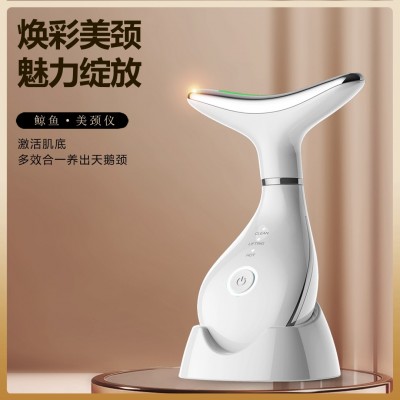 新款跨境美颈仪家用颈纹仪颈部美容仪微电流脸部提拉紧致按摩仪图2