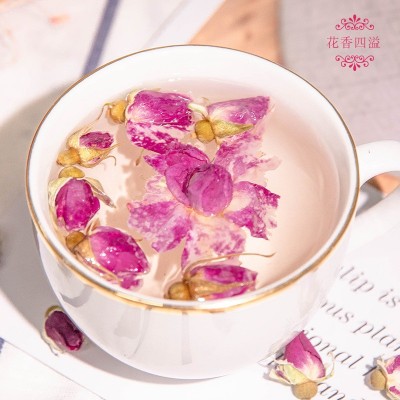 玫瑰红茶 玫瑰花茶厂家批发 重瓣玫瑰罐装50克 量大从优图4