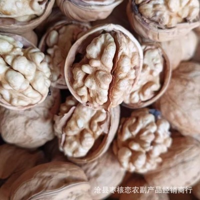 厂家批发185核桃新疆特产纸皮核桃原味生核桃整箱20斤批发图3