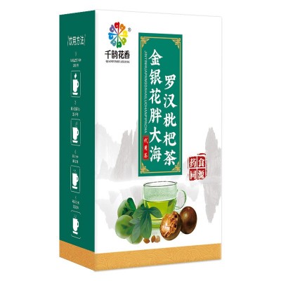 金银花胖大海罗汉枇杷茶 罗汉果枇杷叶清润组合花草茶代养生茶菊图4