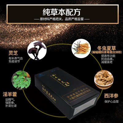蓝帽 淫羊藿灵芝胶囊 藤冈牌胶囊保健品营养男性成人缓解体力疲劳图3