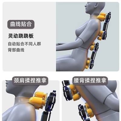 厂家多功能跨境AI按摩椅家用全身自动智能豪华太空舱零重 力按摩椅图2