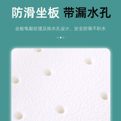 冀泰厂家直发洗澡椅老人残疾人安全防滑淋浴凳子养老院铝合金沐浴图2