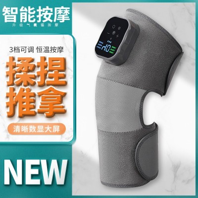 跨境热销气压膝盖按摩仪热敷揉捏膝盖按摩器老寒腿护膝按摩仪理疗图2