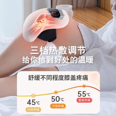 跨境新款家用热敷膝盖按摩仪护膝按摩器红光震动膝盖保暖老寒腿图2