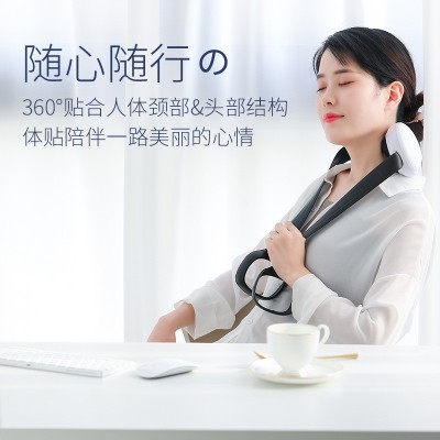 多功能颈椎按摩器无线充电便携式颈肩按摩仪拉伸肩颈捶打按摩披肩图4