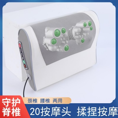 颈部颈椎按摩器全身脊椎按摩仪器护颈枕电动加热揉捏推拿 按摩枕头图2
