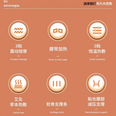 金正按摩护腰带石墨烯电加热保暖热敷椎间盘突出理疗腰部 按摩仪图2
