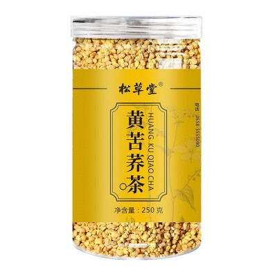 松草堂苦荞茶罐装厂家直销大凉山苦荞茶批发黄苦荞茶荞麦250克/罐图5