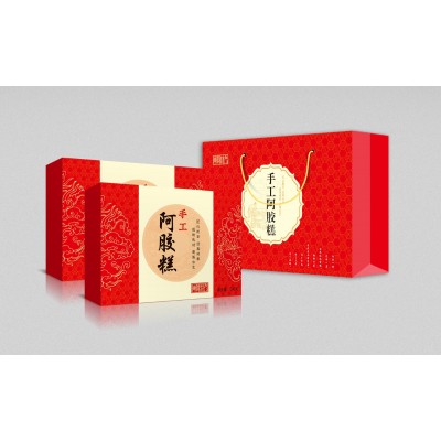 东阿原产糯米纸手工阿胶糕 小锅熬制玫瑰版红枣枸杞核桃阿胶糕图5