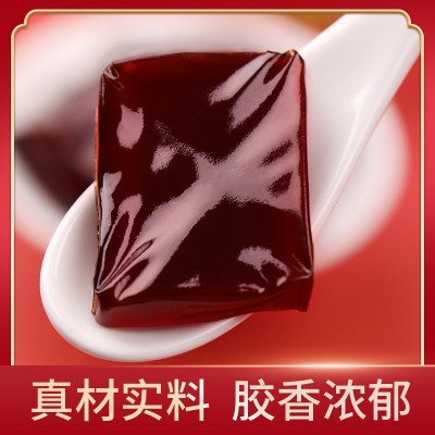 山东工厂批发小鲜胶即食鲜胶即食阿胶凝膏胶东阿鲜制阿胶块小鲜胶图2