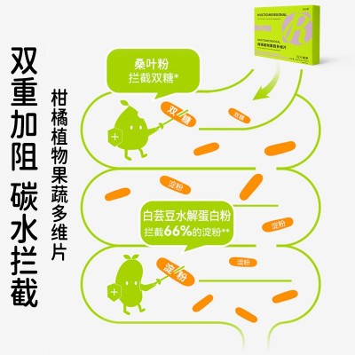 现货花纤燃柑橘植物果蔬多维片独立单颗小包装白芸豆压片糖 果代发图3