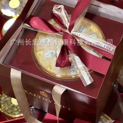 红丝绒五拼礼盒参茸燕窝礼鹿茸花旗参石斛红参片西洋参送人滋补图2