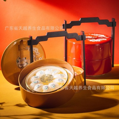 西洋参燕窝 石斛鹿茸红参片任意双拼手提滋补品养生礼盒一件代发图4
