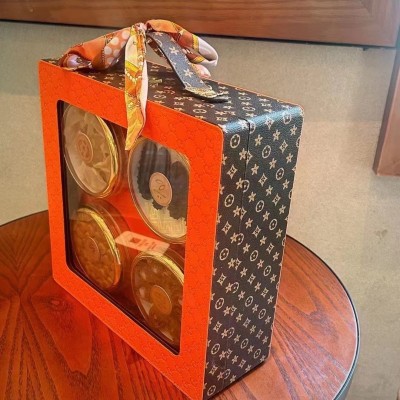 复古摩登四拼滋补品养生礼盒现货中秋新年员工福利伴手礼品72图4