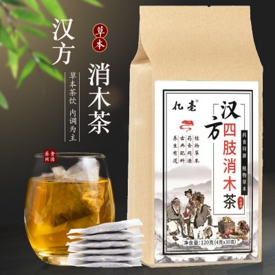 汉方消木茶青钱柳叶牛蒡根茶荞麦茶组合中老年调理麻木代用茶叶包图1