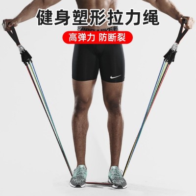 跨境TEP11件套拉力绳弹力多功能拉力带套装健身拉力绳男 女训练绳图4