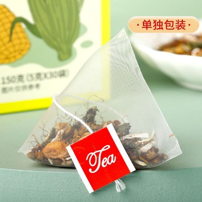 热卖厂家批发玉米须桑叶茶青钱柳决明子牛蒡根150g三角袋泡养生茶图3