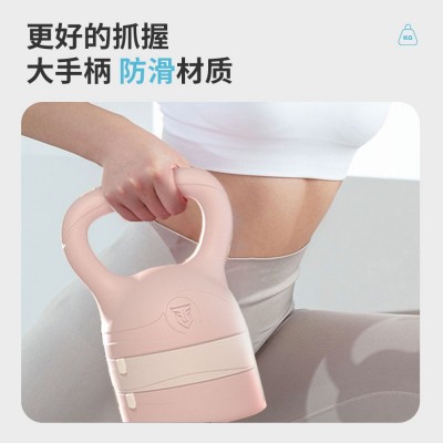 新款可调节壶铃女士男士健身家用器材提壶哑铃练臀翘臀深蹲力量图2