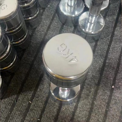 厂家批发可定哑铃圆钢电镀哑铃男士健身商用哑铃女士哑铃钢制图4