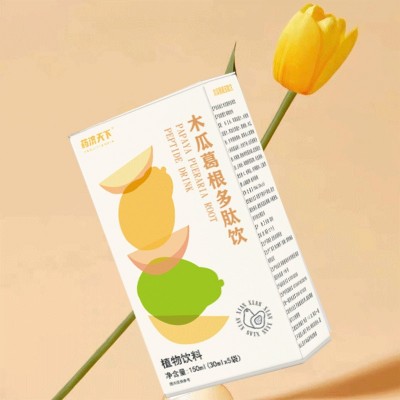 木瓜葛根多肽饮盒装150ml植物饮料木瓜葛根液体饮品爆款代发图3