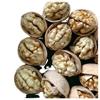 185纸皮核桃 新疆薄皮核桃休闲干果零食5斤包邮 手剥原味大核桃图5