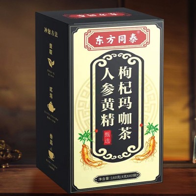 东方同泰人参黄精枸杞玛咖茶九宝养生茶男士杜仲雄花桑葚熬夜补图3