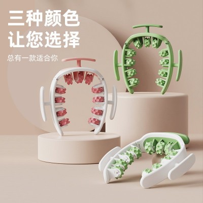 多功能滚轮按摩器可拆分颈部按摩仪腿部按摩器瘦腿瑜伽辅助按摩器图2
