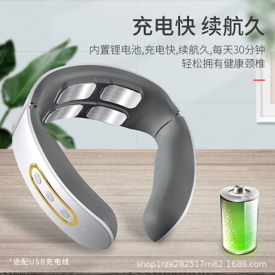 颈椎按摩器颈部按摩仪颈椎仪护颈仪厂家直供蓝牙音乐肩颈按摩器图3