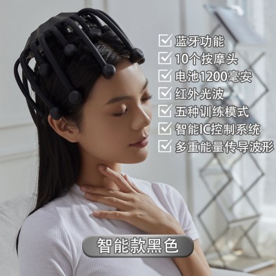 跨境新款智能八爪鱼头部全自动按摩器头疗机按摩器头部按摩仪批发图5