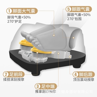厂家批发家用智能电动按摩足疗机全自动足底加热震动气囊按摩仪图3