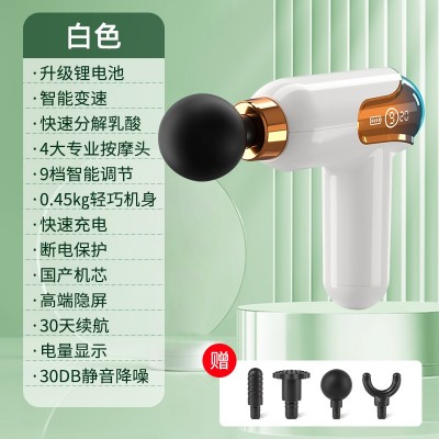跨境液晶智能控频MINI筋膜枪 迷你便携式usb全身按摩器电动颈膜枪图4