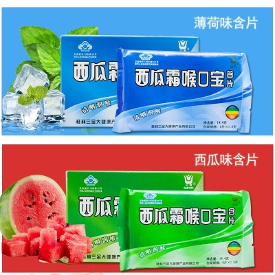 西瓜霜喉口宝含片润喉糖含片薄荷话梅多种口味选择薄荷糖清咽糖果图3