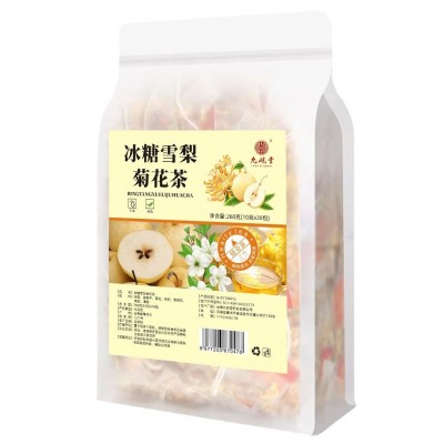 冰糖雪梨菊花茶小吊梨汤秋冬季养生花茶独立茶包菊花茉莉源头工厂图5