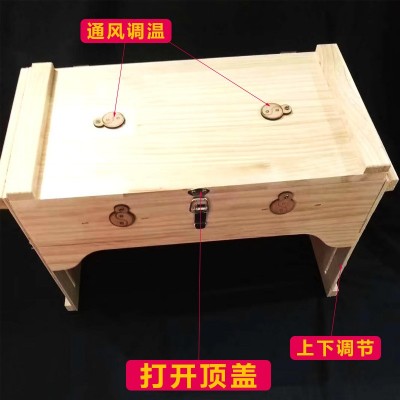 理李济 多功能艾灸箱 橡木质艾灸盒 颈肩背腰腹臀腿脚灸全身通用图2