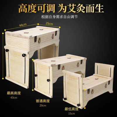 理李济 多功能艾灸箱 橡木质艾灸盒 颈肩背腰腹臀腿脚灸全身通用图3
