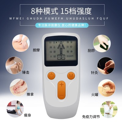 多功能家用数码按摩仪跨境双输出脉冲电疗仪经络理疗仪图3