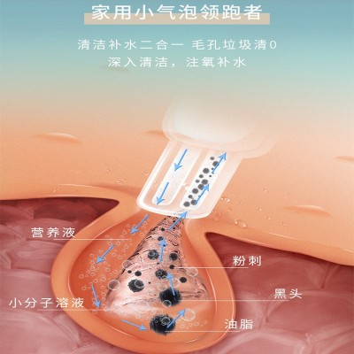 家用小气泡注氧仪面部吸黑头毛孔角质去粉刺洁面补水美白导入仪图3