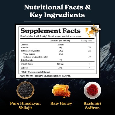现货美国TK亚马逊爆款喜来芝蜜蜂棒SHILAJIT HONEY STICKS可贴 牌图4