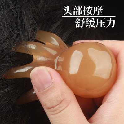八爪鱼按摩梳章鱼梳头皮按摩器头部经络穴位头疗梳子大宽齿批发图4