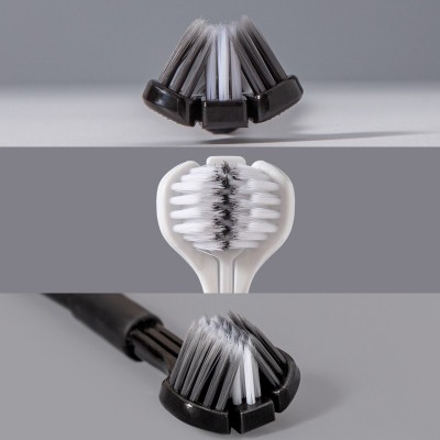 皓牛三面牙刷软毛成年人高档牙刷3D立体家用扬州日用百货超市批发图3