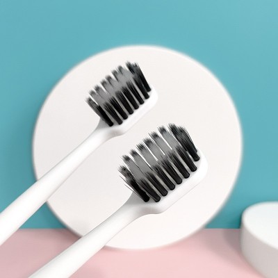 日式竹炭宽头牙刷软毛家用成人细毛舌苔清洁高级牙刷厂家正品批发图3