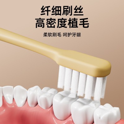 抑菌软毛牙刷成人家用独立包装情侣小头高级超软厂家正品批发图3